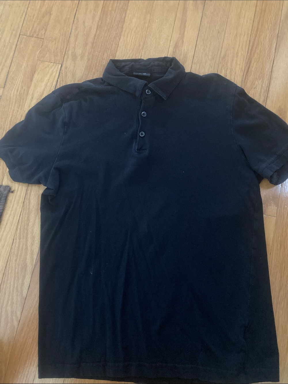 H&M stretch Black Men's Polo Shirt - Short Sleeve